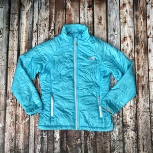 North Face Lightweight Blue Coat ~ M (10-12)